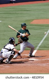 Kurt Suzuki, Catcher, Oakland Athletics August 22, 2007 Vs. Toronto Blue Jays