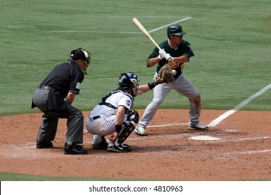 Kurt Suzuki, Catcher, Oakland Athletics August 22, 2007 Vs. Toronto Blue Jays