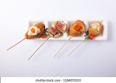 Kushikatsu On Plate