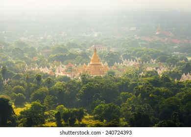 Kuthodaw Pagoda is the World's Biggest Book (Stone Library). Mandalay, Myanmar.