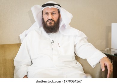 KUWAIT CITY, KUWAIT - MAY 02, 2019: Portrait Of Mohammed Hayef Al Mutiri, A Kuwaiti Member Of Parliament Who Opposes Liberal Regulations In The Gulf Northernmost Emirate.