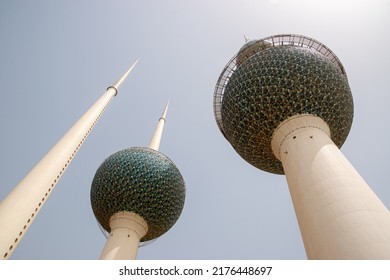 Kuwait City, Kuwait - May 21 2022: The Kuwaiti Towers