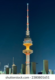Kuwait City and Kuwait Tower Liberation Tower Stock photo