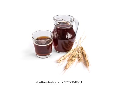 Kvass Isolated On White Background.