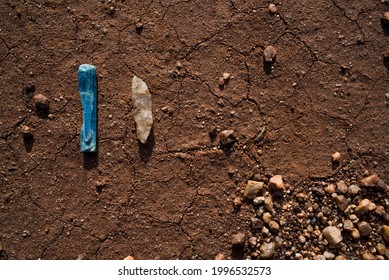 Kyanite and Quartz in the desert