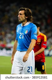 Kyiv, July 1, 2012 - Andrea Pirlo (Italy) During The Final Match Of UEFA EURO 2012 Spain - Italy In Kiev, Ukraine