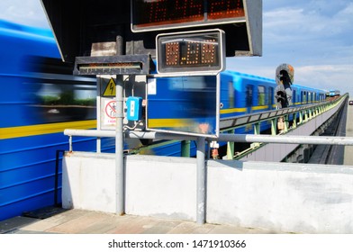 Kyiv Metro Station In Summer, Ukraine