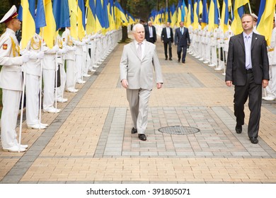 KYIV, UKRAINE - AUG. 24, 2013: Independence Day Of Ukraine. The First President Of Ukraine Leonid Kravchuk.