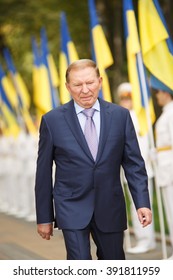 KYIV, UKRAINE - AUG. 24, 2013: Independence Day Of Ukraine. Former President Of Ukraine Leonid Kuchma