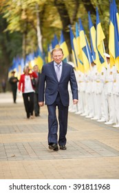 KYIV, UKRAINE - AUG. 24, 2013: Independence Day Of Ukraine. Former President Of Ukraine Leonid Kuchma