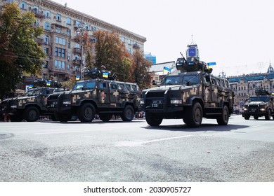 Kyiv, Ukraine - August 24, 2021: The Military Parade On Occasion Of 30 Years Independence Day Of Ukraine.