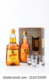 Kyiv Ukraine - August 25, 2021: White Horse Scotch Whisky Is A Blended Scotch Whisky From Edinburgh