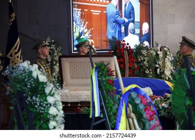 KYIV, UKRAINE Funeral Farewell Ceremony With The First President Of Ukraine Leonid Kravchuk, MAY 17, 2022