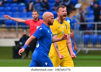 KYIV, UKRAINE - JUNE 07, 2021: Andriy Yarmolenko (7). The Football Match Ukraine Vs Cyprus 