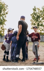 Kyiv, Ukraine - June 3, 2020: Baseball Team In A Huddle