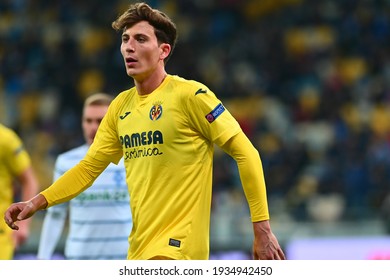 KYIV, UKRAINE - MARCH 11, 2021: 4 Defender Pau Torres  During The Match Of UEFA Europa League Dynamo Kyiv Vs Villarreal At NSC Olympic In Kyiv