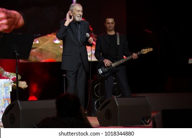 Kyiv. Ukraine. March 8, 2015. The Singer Vakhtang Kikabidze At Concert.