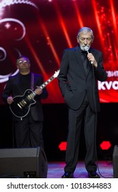 Kyiv. Ukraine. March 8, 2015. The Singer Vakhtang Kikabidze At Concert.