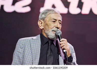 KYIV, UKRAINE - MARTCH 29, 2018: Singer Vakhtang Kikabidze During A Concert In Kyiv