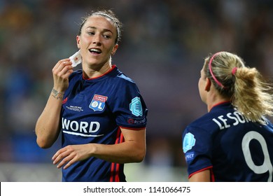 KYIV, UKRAINE - MAY 24, 2018: Lucy Bronze Close-up Portrait. UEFA Women's Champions League Final Wolfsburg-Lyon