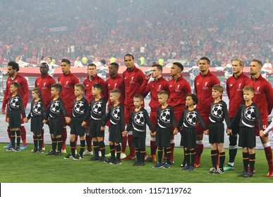 Nike Poland Polska WC World Cup 2018 Anthem Line Up Soccer Jacket Red