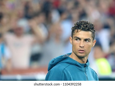 KYIV, UKRAINE - MAY 26: Cristiano Ronaldo Looks Back During The UEFA Champions League Final Match Between Real Madrid Vs Liverpool FC , In Kiev, On 26 May 2018