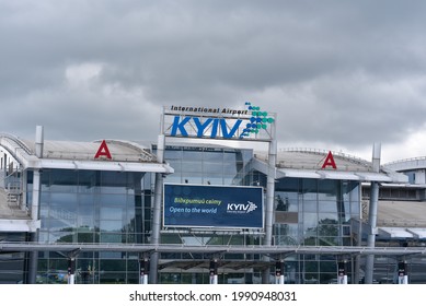 Kyiv, Ukraine - May 29 2021: International Airport (Zhuliany) (IEV) Terminal A