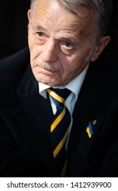 KYIV, UKRAINE - May 31, 2019: People's Deputy Of Ukraine Mustafa Dzhemilev During The Meeting Of The European Solidarity Party