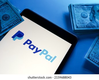 KYIV, UKRAINE - May 4, 2022. Paypal Payment Service Provider Logo.