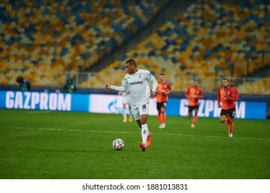 KYIV, UKRAINE - NOVEMBER 3, 2020: Alassane Plea During The Football Match Of Group B Of UEFA Champions League FC Shakhtar Vs Borussia Monchengladbach
