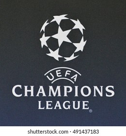 KYIV, UKRAINE - OCTOBER 20, 2015: Official UEFA Champions League Logo
