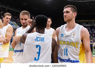 KYIV, UKRAINE - SEPTEMBER 14, 2018: Los Angeles Lakers Rookie Swingman Sviatoslav 