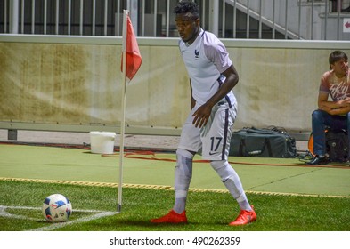 KyiV, UKRAINE - September 2, 2016: Maxwel Cornet In Action During The Qualifying Round UEFA Euro-2017 Between Ukraine U21 Vs France U21, 2 September 2016, Ukraine