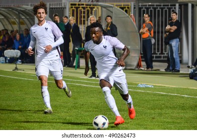 KyiV, UKRAINE - September 2, 2016: Maxwel Cornet In Action During The Qualifying Round UEFA Euro-2017 Between Ukraine U21 Vs France U21, 2 September 2016, Ukraine