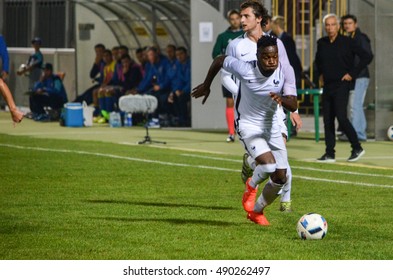 KyiV, UKRAINE - September 2, 2016: Maxwel Cornet In Action During The Qualifying Round UEFA Euro-2017 Between Ukraine U21 Vs France U21, 2 September 2016, Ukraine