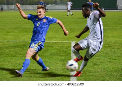 KyiV, UKRAINE - September 2, 2016: Maxwel Cornet In Action During The Qualifying Round UEFA Euro-2017 Between Ukraine U21 Vs France U21, 2 September 2016, Ukraine