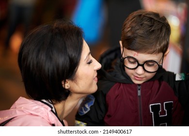 Kyiv, Ukraine September 4: Comic Con 2021, Fandom Festival In Kyiv, Ukraine. Mother And Son As Harry Potter.