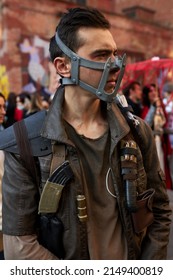 Kyiv, Ukraine September 4: Comic Con 2021, Fandom Festival In Kyiv, Ukraine. Guy Cosplayer Dressed As Max Rockatansky From Mad Max: Fury Road.
