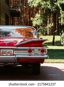 Kyiv, Ukraine. Summer Of 2020, Unique Experience With Chevrolet Impala Classic American Dream Car