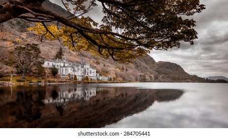 Kylemore Abbey In Autumn 