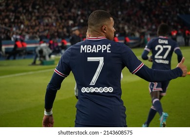 Kylian Mbappé  Of Paris During The Ligue 1 Football Championship Match Between Paris Saint Germain And Lorient On April 03, 2022 At Parc Des Princes In Paris.