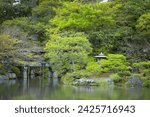 Kyoto Imperial Palace with Gonaitei garden in Kyoto, Japan