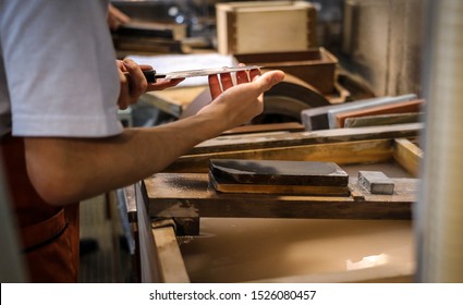 Kyoto, Japan - 26 november 2016: Traditional japanese kitchen knife maker and shop near Gion district of kyoto. - Shutterstock ID 1526080457