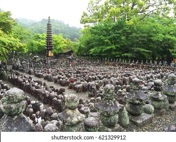 Kyoto, Japan at Adashino Nenbutsu-ji Temple in Spring.