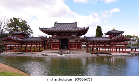 Kyoto, Japan, December 26, 2021 Beautiful Byodoin Temple In Kyoto Japan