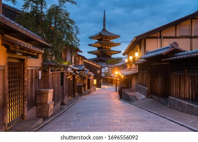 Empty Traditional Street Pagoda Wooden Machiya Stock Photo 1465744814 ...