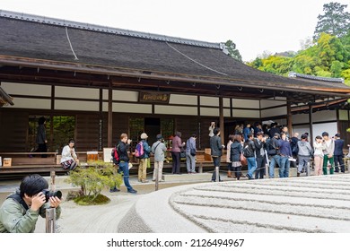 Kyoto, MAY 1 2011 - Overcast View Of The Famous Ginkaku Ji