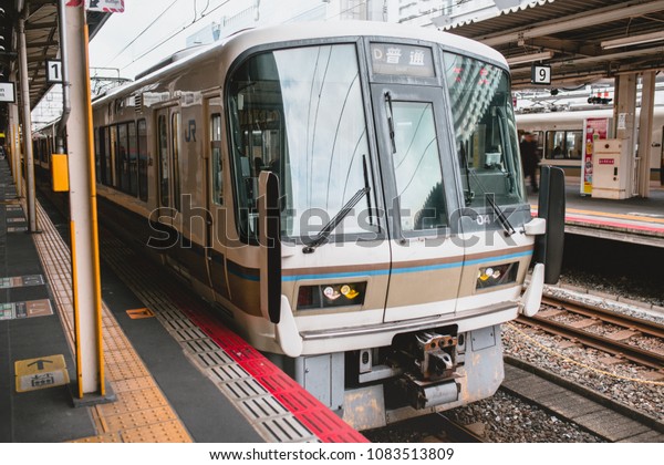 Kyoto,Japan - January\
17, 2018: Kyoto Station is a railway station and transportation hub\
in Kyoto, Japan.