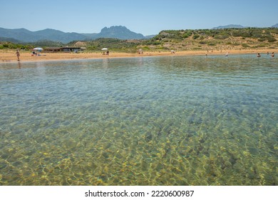 Kyrenia, Cyprus - July 12 2020: People Are Enjoying At The Beach