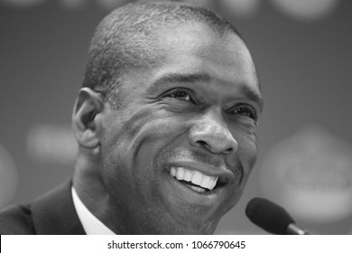 La Coruña,Spain.Februry 05, 2018. Presentation Of Clarence Seedorf As The New Coach Of Deportivo De La Coruña At Riazor Stadium